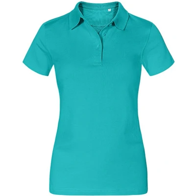 Afbeelding van Damespolo &#039;Jersey&#039; met korte mouwen Jade 3XL