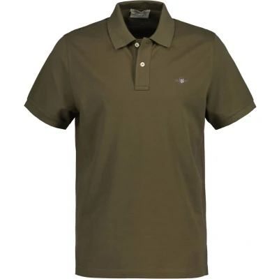 Afbeelding van GANT REG Shield Poloshirt, Heren, Maat: 4XL, Juniper green