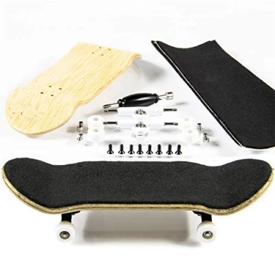 Afbeelding van PhoneNatic Vingerskateboard bouwset in geelbruin (design 3)