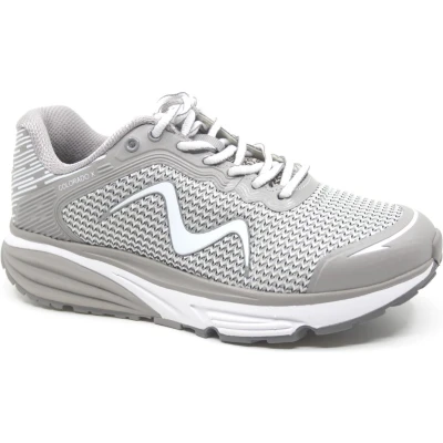 Afbeelding van MBT, COLORADO X W WhiteGrey, 702640 1464Y, Lichtgrijze sneakers wijdte G