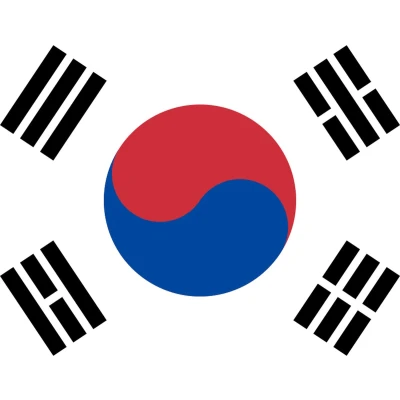Afbeelding van Partychimp Vlag Zuid Korea 90x150 Cm Polyester Rood/Wit/Blauw
