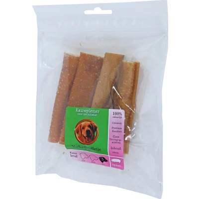 Afbeelding van Natuurlijke Snack varkensrol 12 cm zak a 4 stuks Gebr de boon