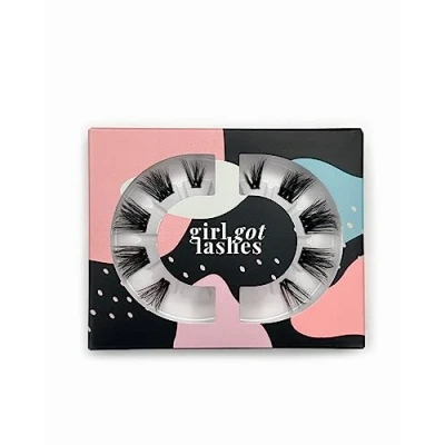 Afbeelding van GirlGotLashes Mini Box Boss Babe wimperextensies voor thuis, 1 paar kunstwimpers met 5 7 dagen houdbaarheid, veganistisch, handgemaakt