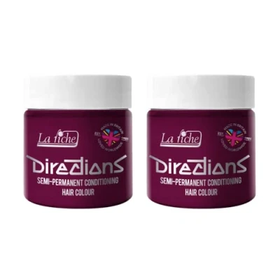 Afbeelding van La Riche Directions Semipermanente haarverf, 100 ml, blik van 2 stuks (Dark Tulip)