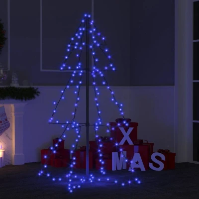Afbeelding van Kegelkerstboom 160 LED&#039;s binnen en buiten 78x120 cm
