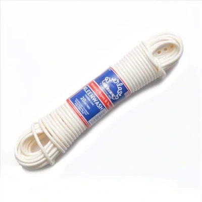 Afbeelding van EVERLASTO Kleenwash&#039; Witte PVC Kleering/Waslijn 4.8mm x 20M