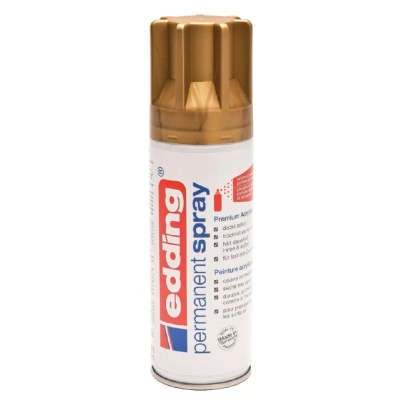 Afbeelding van Edding Permanent Spray 5200, 200 ml, rijkgoud mat acrylspray