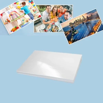 Afbeelding van Wenrescry Fotopapier, A4, hoogglanzend, 50 vellen, 200 g/m², waterdicht en direct droog, ideaal voor inkjetprinters, fotokaarten, wit