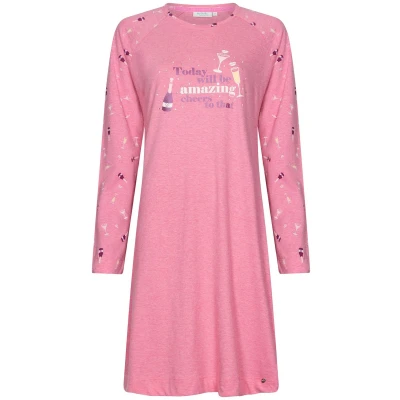 Afbeelding van Rebelle Nachthemd Cin Katoen/Polyester Roze Maat 40