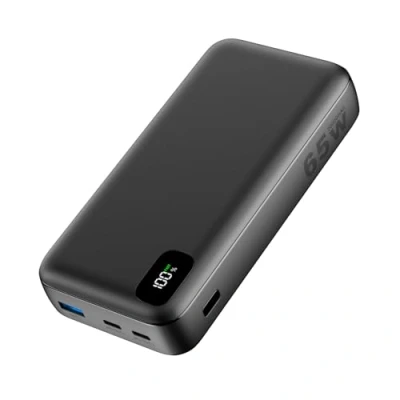 Afbeelding van A ADDTOP Power Bank externe batterij 20.000mAh powerbank PD 65W snel opladen dual USB C draagbare oplader met 3 uitgangen voor laptop MacBook Dell XPS iPhone iPad Samsung Switch