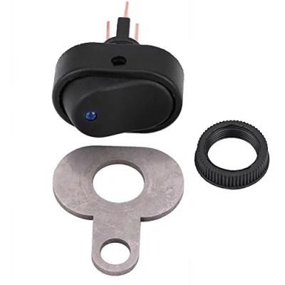 Afbeelding van 12V Universal Motorcycle Scooter LED Headlight Switch Headlamp On Off with Indicator Handlebar Mounting Button(D) Automotive schakelaars