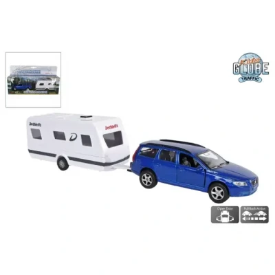 Afbeelding van Volvo V70 met Dethleffs caravan 30cm
