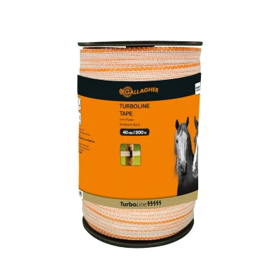 Afbeelding van TurboLine schriklint 40mm wit, 200m, Gallagher Geschikt voor Veehouderij