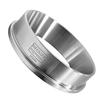 Afbeelding van NEOUZA Rvs 58mm Koffie Espresso Doseertrechter Ring Catcher Past voor E61 Groep Koffiemachines Barista Portafilter Breville, Rancilio, Gaggia, La Pavon