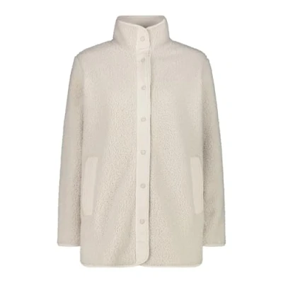 Afbeelding van CMP highloft dames lang teddy fleece jack jas