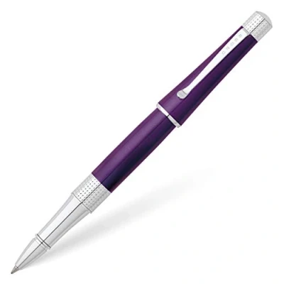 Afbeelding van Cross Beverly Rollerball (lijndikte M, schrijfkleur: zwart), geschenkdoos, violet lak