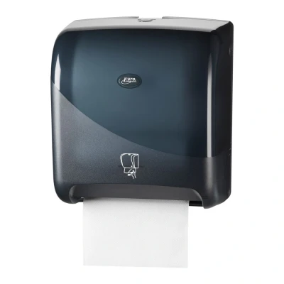 Afbeelding van Euro Products Handdoekautomaat Tear &amp; Go E Motion Zwart