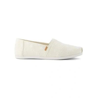 Afbeelding van TOMS Alpargata Cloudbound instappers voor dames, Natuurlijke geborduurde bloemen, 38.5 EU