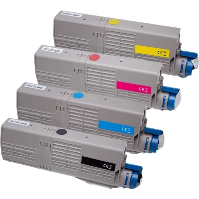 Afbeelding van Set 4x XXL ABC huismerk toner geschikt voor Oki C532 C532DN C542 C542DN MC563 MC563DN MC573 MC573DN C 532 532DN 542 542DN MC 563 563DN 573 573DN 46490605 46490606 46490607 46490608
