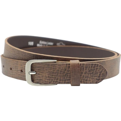 Afbeelding van Leren riem Bruin Leer Taillemaat 105 Exclusieve heren/dames riemen Luxe Casual Trendy Jeans