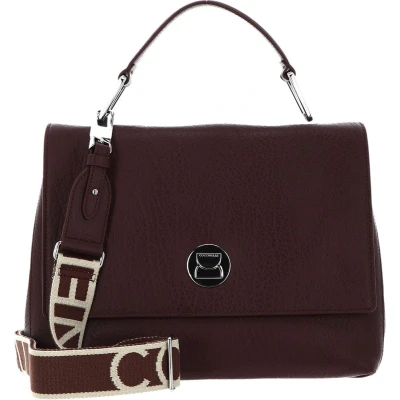 Afbeelding van COCCINELLE Leren Handtas Schoudertas Liya Elephant Handbag Carruba Donkerbruin