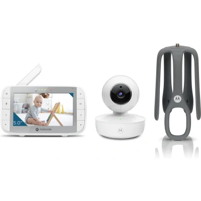 Afbeelding van Motorola Nursery Babyfoon met Camera VM55 5 inch Kleurendisplay Draadloos Infrarood Nachtzicht Kantelende Terugspreekfunctie