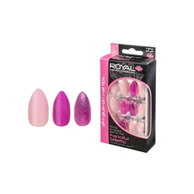 Afbeelding van Royal 24 Stiletto Glue On Nail Tips Fanciful (met nagellijm)
