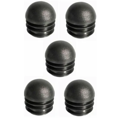 Afbeelding van 5 x eindstuk voor ronde buizen 16 mm 18 20 25 30 35 40 kunststof lamellen hoofd afdekking meubels stoel (diameter = mm)