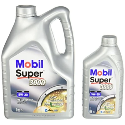 Afbeelding van Mobil 153659 Super 3000 XE 5W 30, motorolie voor lichte loop, 5 l plus 1