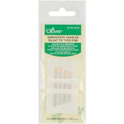 Afbeelding van Clover Borduurnaalden stomp type fijn, overig, veelkleurig, 2,25 x 7,08 12,16 cm