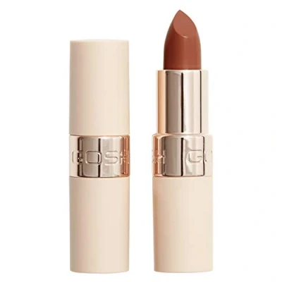 Afbeelding van GOSH Luxury nude lippenstift met lichte glans, intense tinten voor een natuurlijk resultaat, hydrateert zachte lippen, langdurig, parfumvrij en 100% veganistisch, 005 Bare