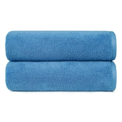 Afbeelding van AmazonBasics sneldrogende handdoekenset, 2 badhanddoeken meerblauw