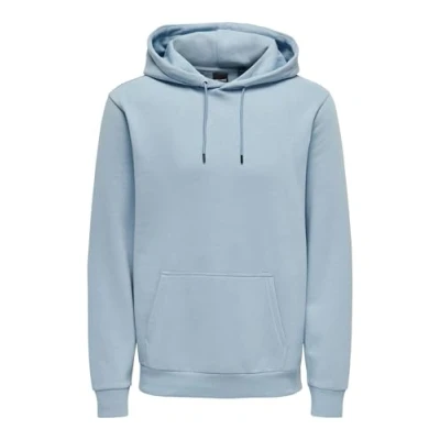 Afbeelding van Heren O&amp;S Zachte Kap Hoodie Basis Sweater Jumper ONSCERES, Colour:Blue 2, Size:XL