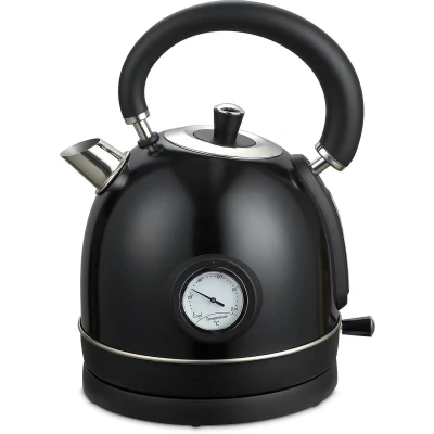 Afbeelding van MOA Waterkoker Retro 2200 Watt 1,8 Liter RVS BPA vrij Elektrisch Zwart EK3TB