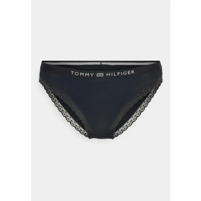 Afbeelding van Tommy Hilfiger Tonal Logo Lace Briefs Marine Medium Dames