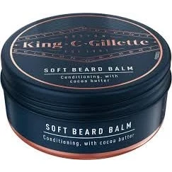 Afbeelding van King C. Gillette verzachtende baardbalsem voor mannen, diep voedend, met cacaoboter, arganolie en sheaboter, 100 ml