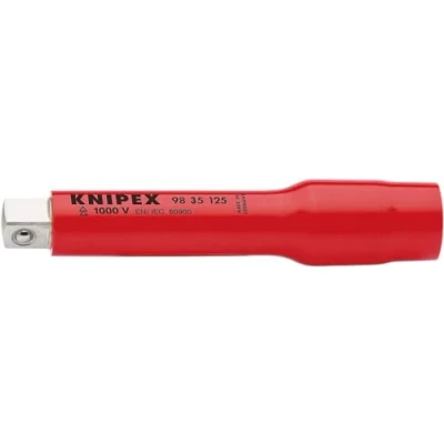 Afbeelding van Knipex 9835125 VDE Verlengstuk met binnen en buitenvierkant 3/8&quot; 125mm