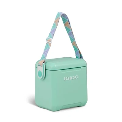 Afbeelding van IGLOO Tag Along Too Passieve koelbox, 10,4 liter, compacte en draagbare koelbox met schouderriem voor outdoor activiteiten