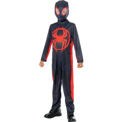 Afbeelding van Rubies Marvel Officieel Spider MAN kostuum voor kinderen, maat 5 6 jaar, met lange mouwen en bivakmuts