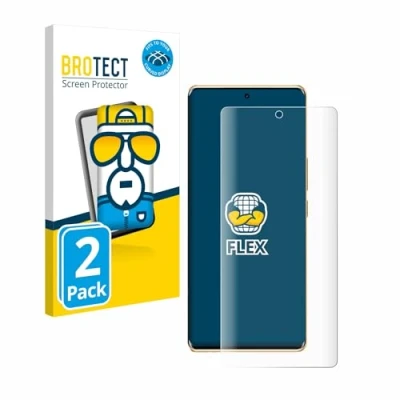 Afbeelding van BROTECT Volledig scherm beschermer (2 Stuk, Infinix Hot 40i), Smartphone beschermfolie, Transparant