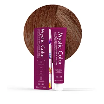 Afbeelding van Capello Point Mystic Color Permanente crèmekleuring met arganolie en calendula Langdurige haarkleur Licht koperblonde kleur 8,4 100 ml