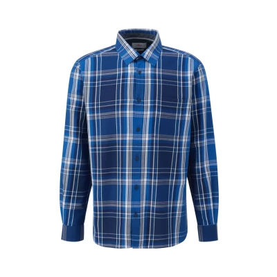 Afbeelding van s.Oliver MIT Seitlichem Detail Overhemd, Heren, Maat: Small, Royalblau
