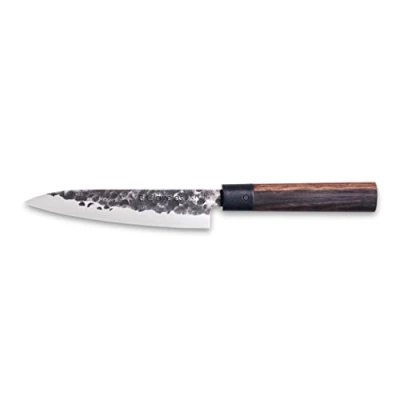Afbeelding van 3 Claveles Oosters koksmes, houten handvat, roestvrij staal, Osaka lijn (16 cm 6,5 inch)