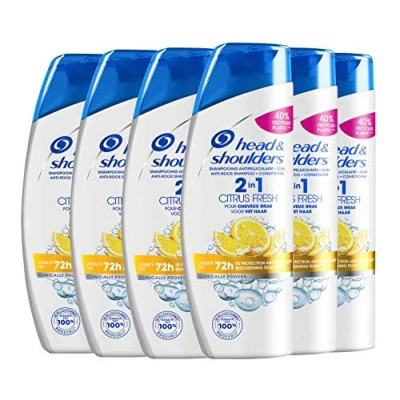 Afbeelding van 6x Head &amp; Shoulders 2in1 Anti Roos Shampoo+ Conditioner Citrus Fresh 270ml
