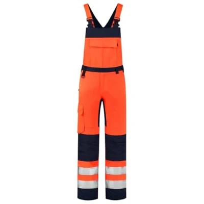 Afbeelding van Tricorp 753005 Amerikaanse Overall High Vis Bicolor Fluo Oranje/Inkt