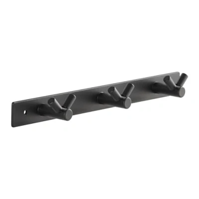 Afbeelding van SOTECH Blackline CORA V Haakarm 257 mm met 3 haken zwart gepoedercoat Kapstok Kapstokhaken