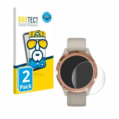 Afbeelding van BROTECT Full Cover Screen Protector voor Garmin vivomove 3S (39 mm) (2 Stuks) Schermbeschermer, 3D Curved