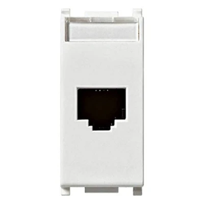 Afbeelding van VIMAR Serie wandhouder stopcontact RJ45 Netsafe CAT6 UTP 110 wit