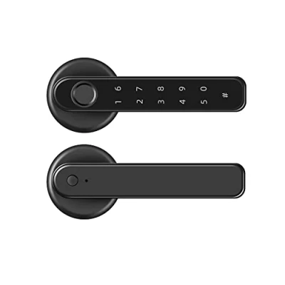 Afbeelding van Xenocam Vingerafdruk Smart Deurslot Keyless Entry 3 in 1 Deurslot, Hendel Unlock door vingerafdruk/toetsenbord/code/sleutel voor thuis, hotel, appartement, kantoor, slaapkamer