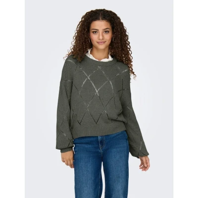 Afbeelding van ONLY Onlgeenas Structure O NECK Trui, Dames, Maat: XS, Kambaba